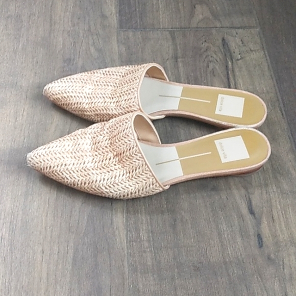 DOLCE VITA NATURAL STRAW POINTED MULES WOMANS 6 - Picture 4 of 9